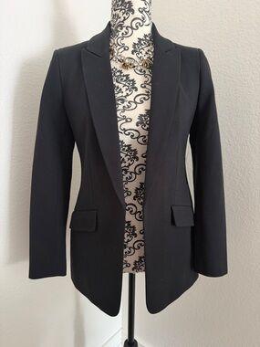 BNWT Express Columnist Classic Black Women's Blazer - Tailored Jacket size XS